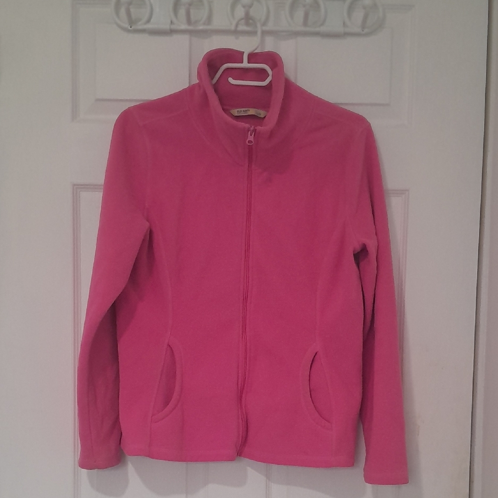 Old Navy Women's Bright Pink Teddy Jacket